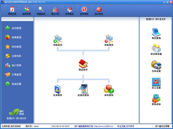 绿叶超市进销存管理系统