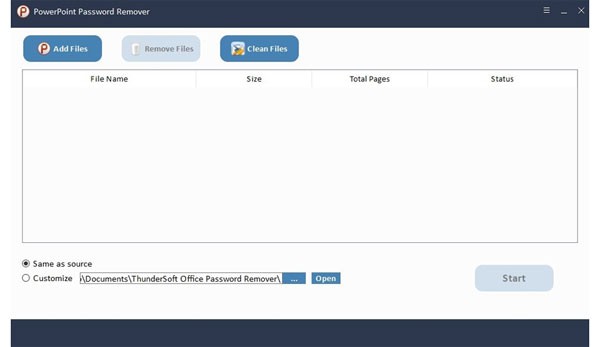 ThunderSoft  PowerPoint  Password  Remover(PPT密码删除工具)