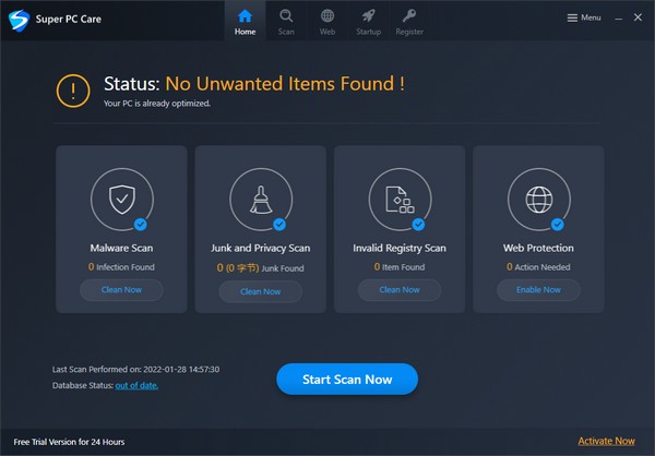 Super  PC  Care(恶意软件扫描与清理工具)