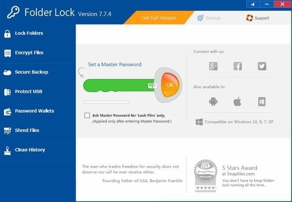 Folder  Lock(文件加密软件)